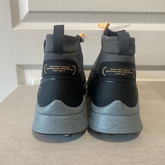 Nike Air Zoom Infinity Tour NEXT% Shield Waterproof Golf Shoes  NEW Men’s 8 Gray - Picture 5 of 9